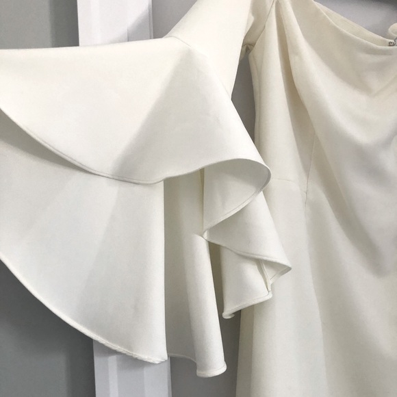 Milly White Bell Sleeve Dress - Picture 8 of 8